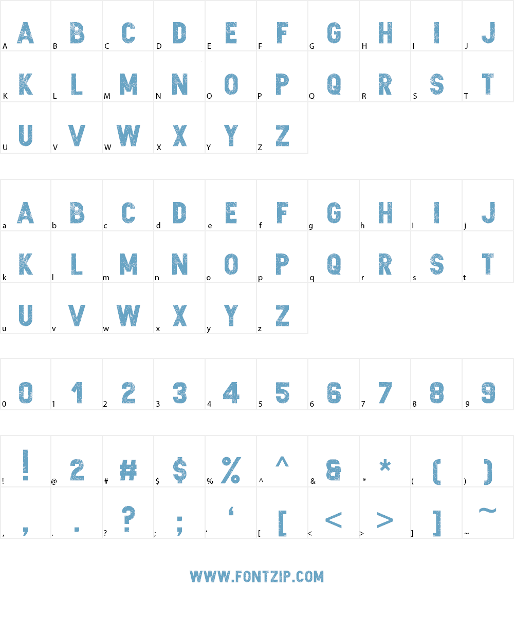 Zilap Sleep Font Character